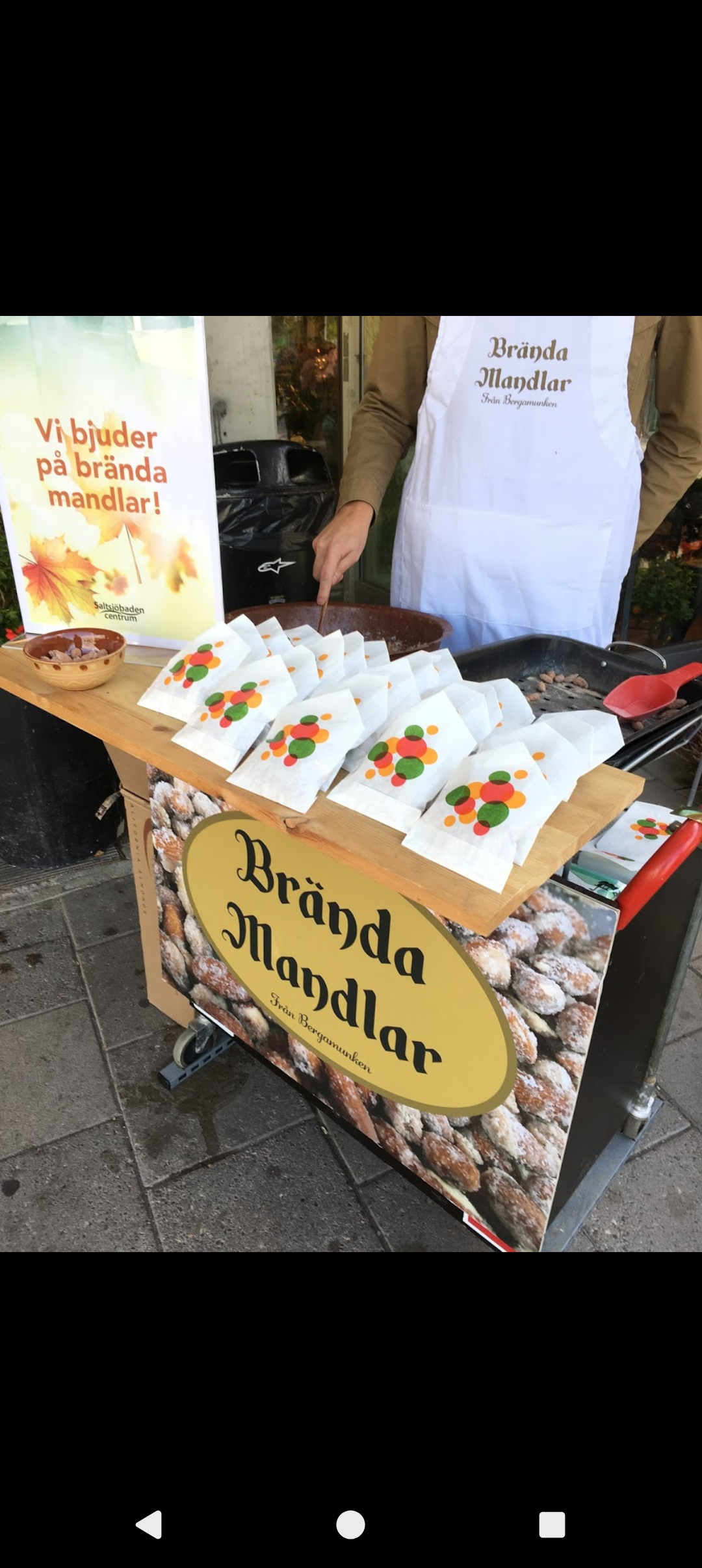 Vagn för brända mandlar
